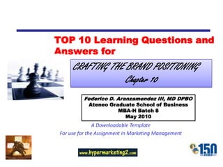 Chapter 10 questions and answers | PPT
