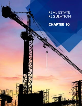 1 3 5CHAPTER 9 - INTELLECTUAL PROPERTY REGIME - LEGAL GUIDE 2016
REAL ESTATE
REGULATION
CHAPTER 10
 