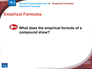 Chapter10 section03 Percent Composition and Chemical Formulas By Hamdy ...
