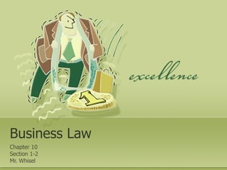 Business Law Chapter 10 Section 1-2 Mr. Whisel 