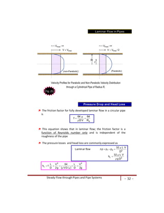 Steady Flow through Pipes | DOC