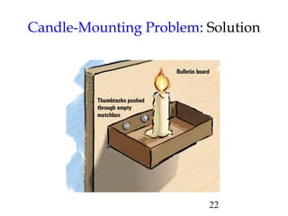 22
Candle-Mounting Problem: Solution
 