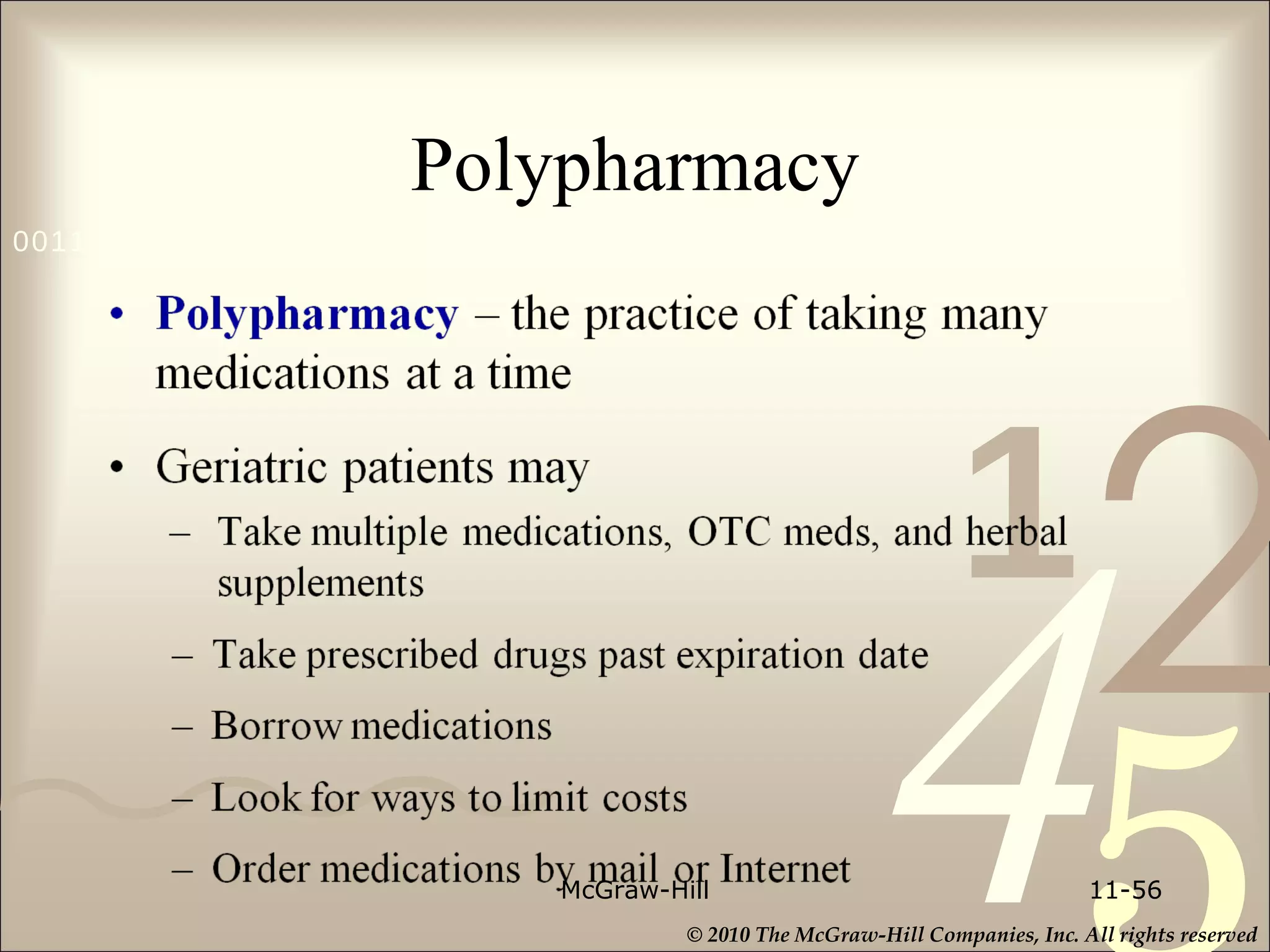Polypharmacy McGraw-Hill 11- 