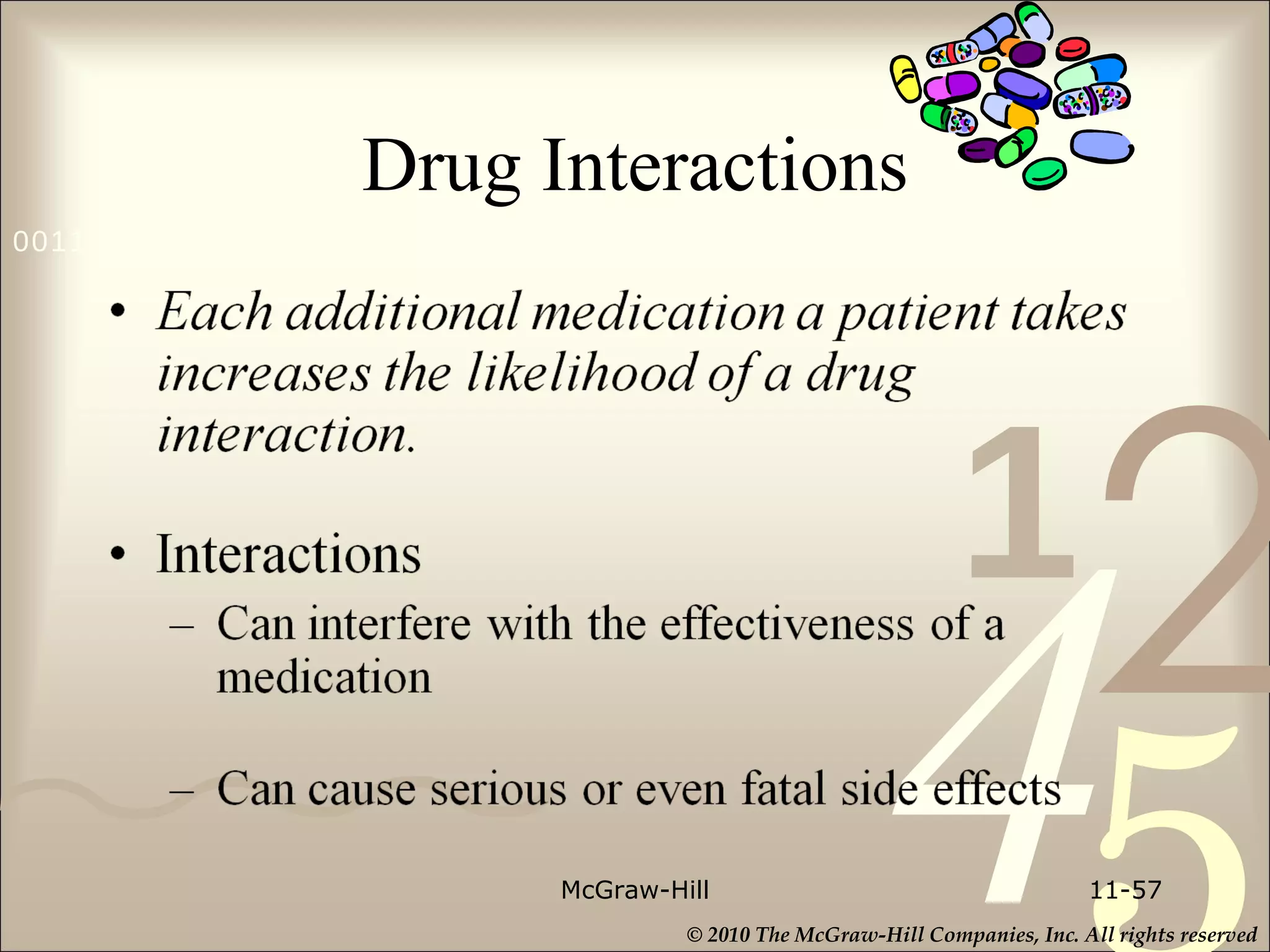 Drug Interactions McGraw-Hill 11- 