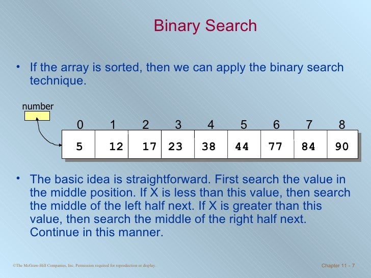 Chapter 11 - Sorting and Searching