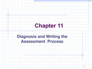 Chapter 11 Diagnosis and Writing the Assessment  Process 