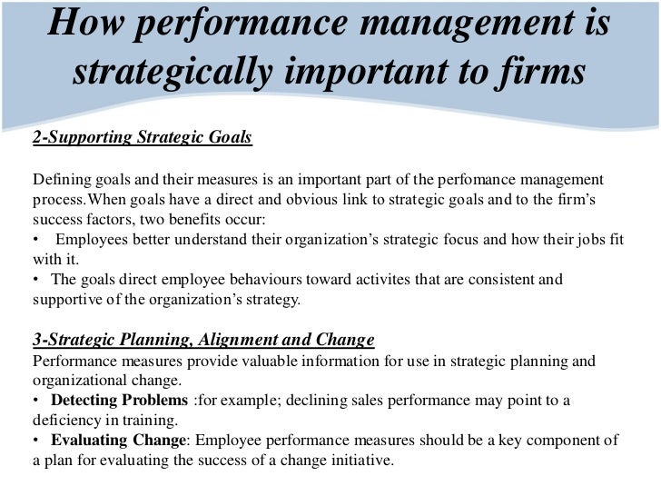 why performance management is important for an organization
