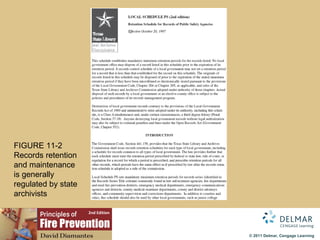 FIGURE 11-2 Records retention and maintenance is generally regulated by state archivists 