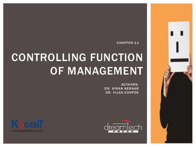 Chapter 11 controlling function of management