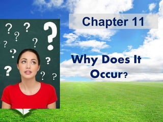 Chapter 11
Why Does It
Occur?
Shutterstock
 