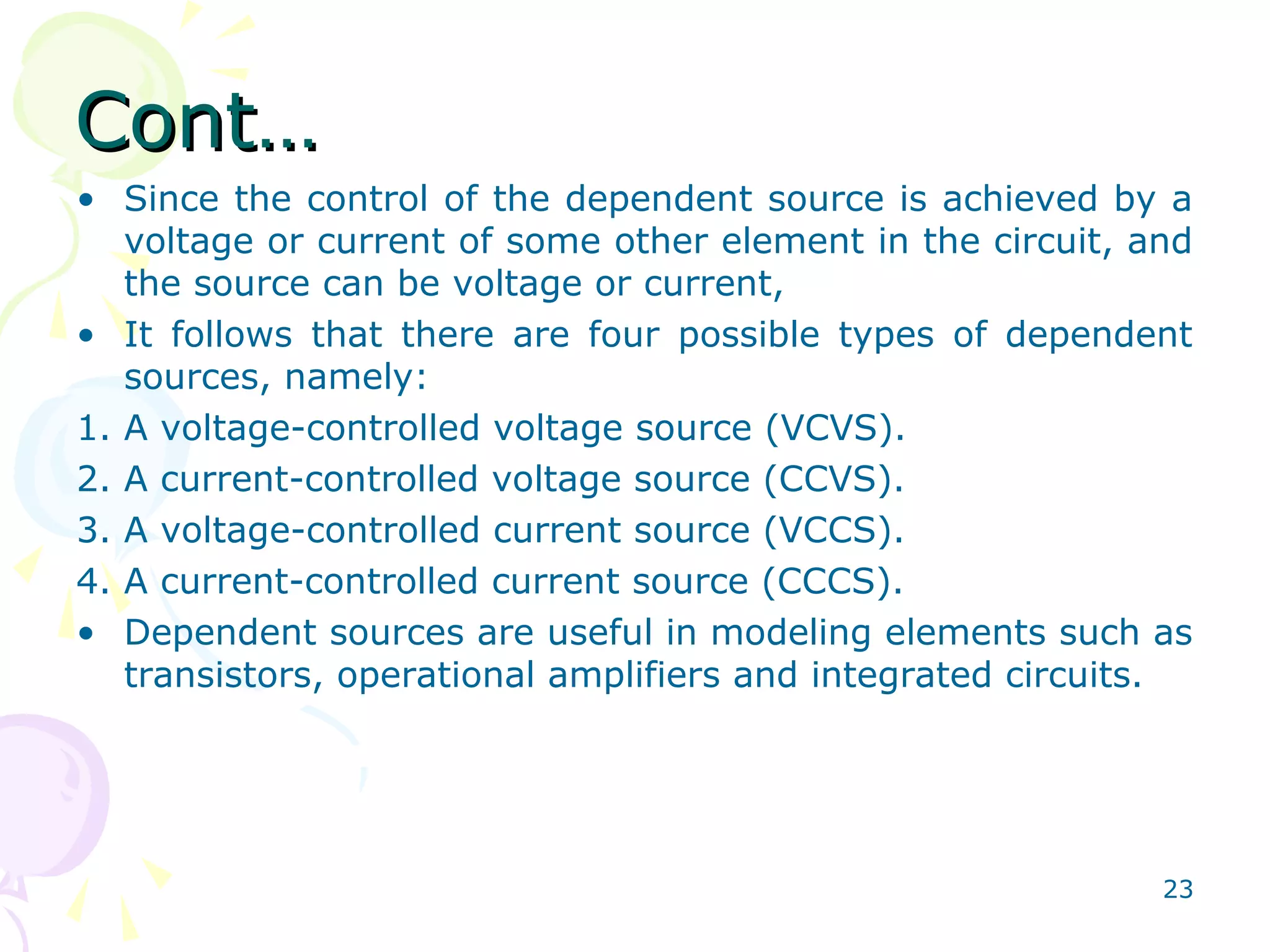 Introduction to Circuit Analysis | PPT | Chemistry | Science