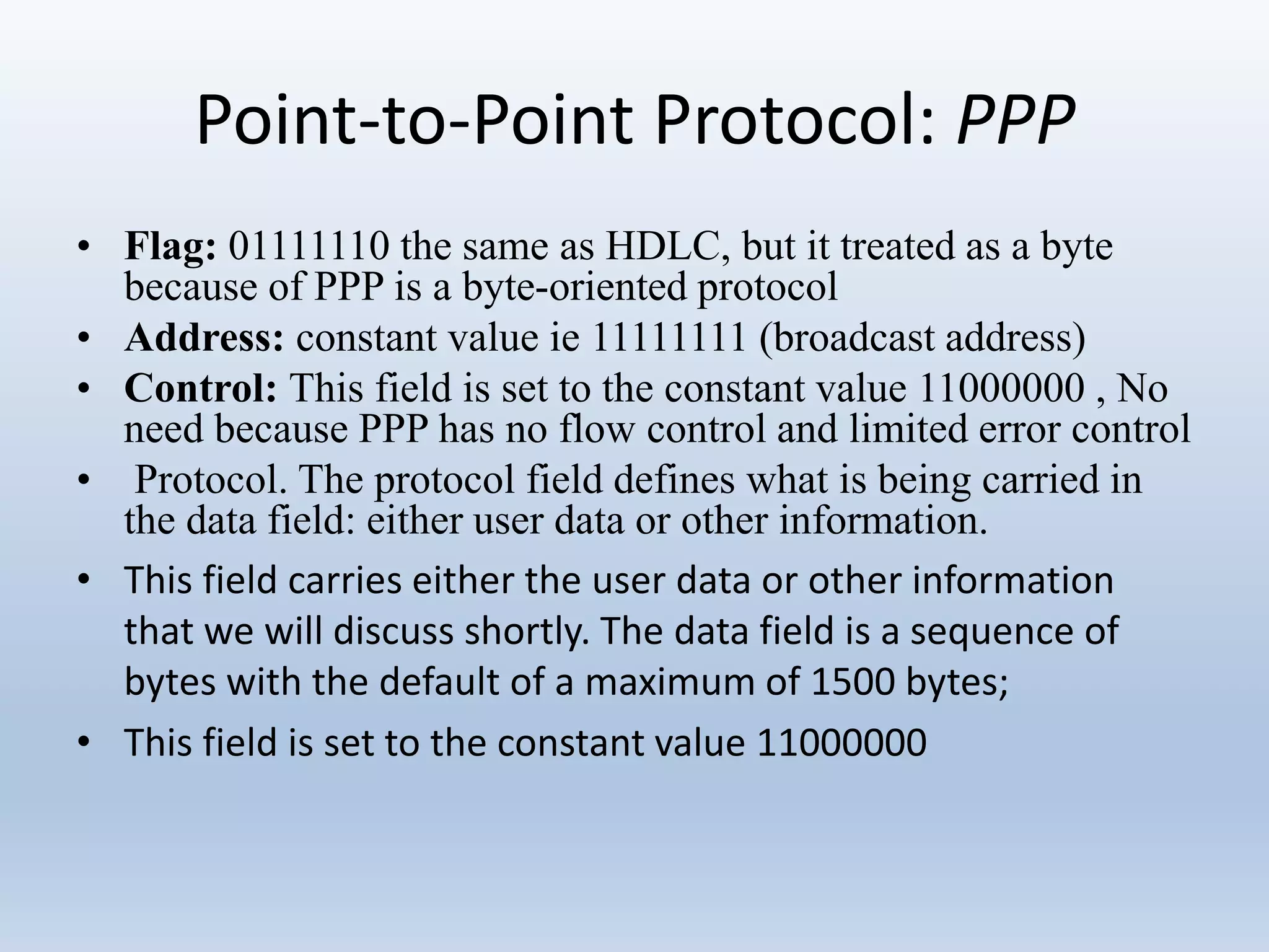 Different protocols for data communication networks | PPTX