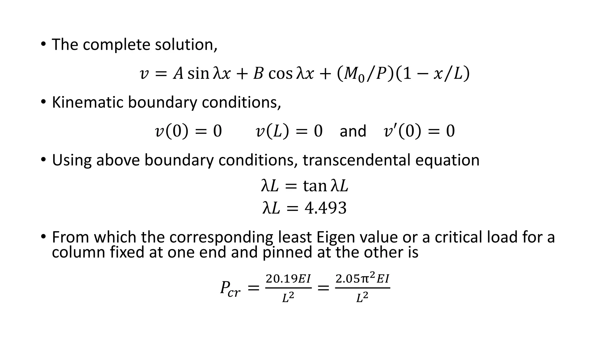 Chapter 11: Stability of Equilibrium: Columns | PPTX