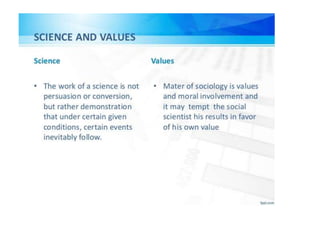 social values and beliefs