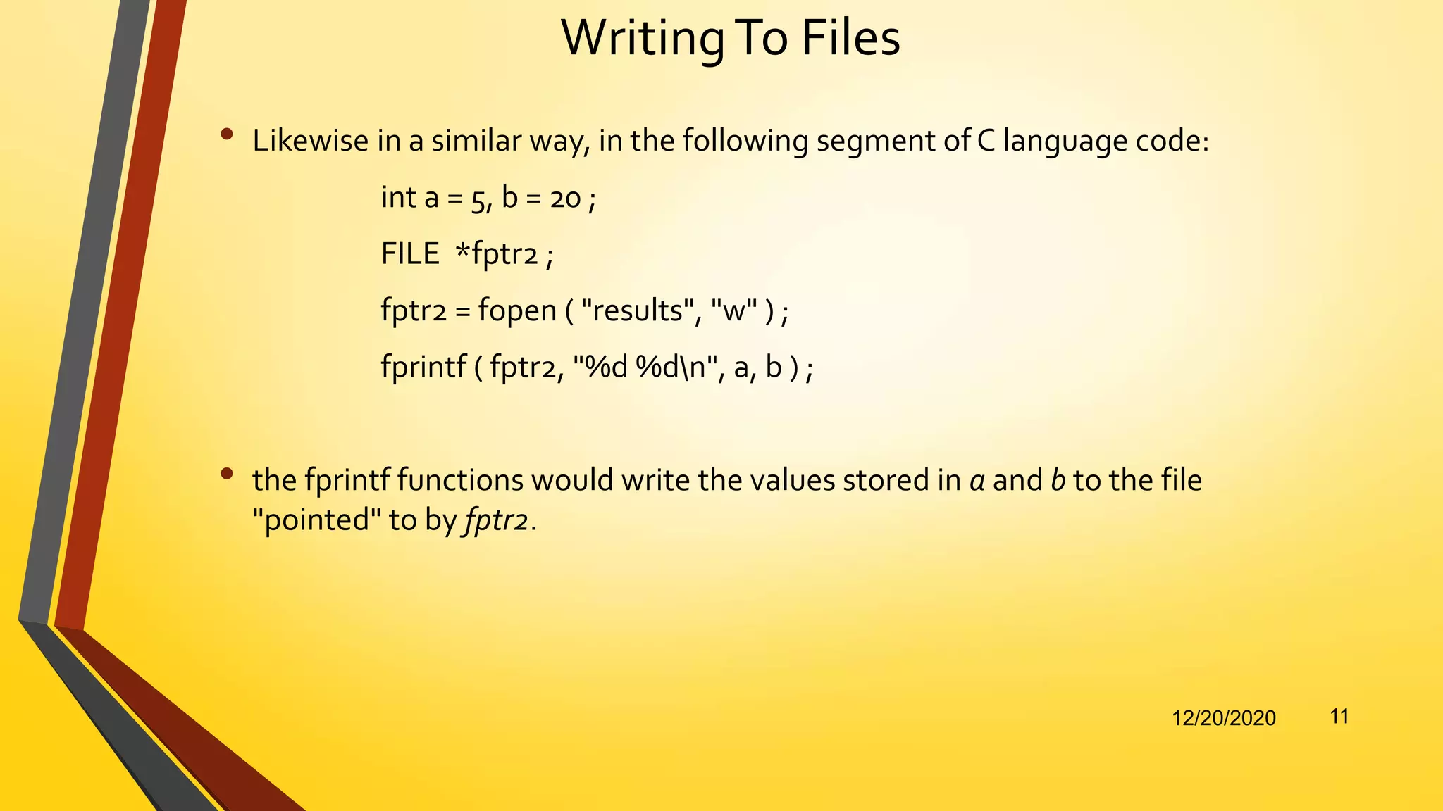 File Management in C | PPTX