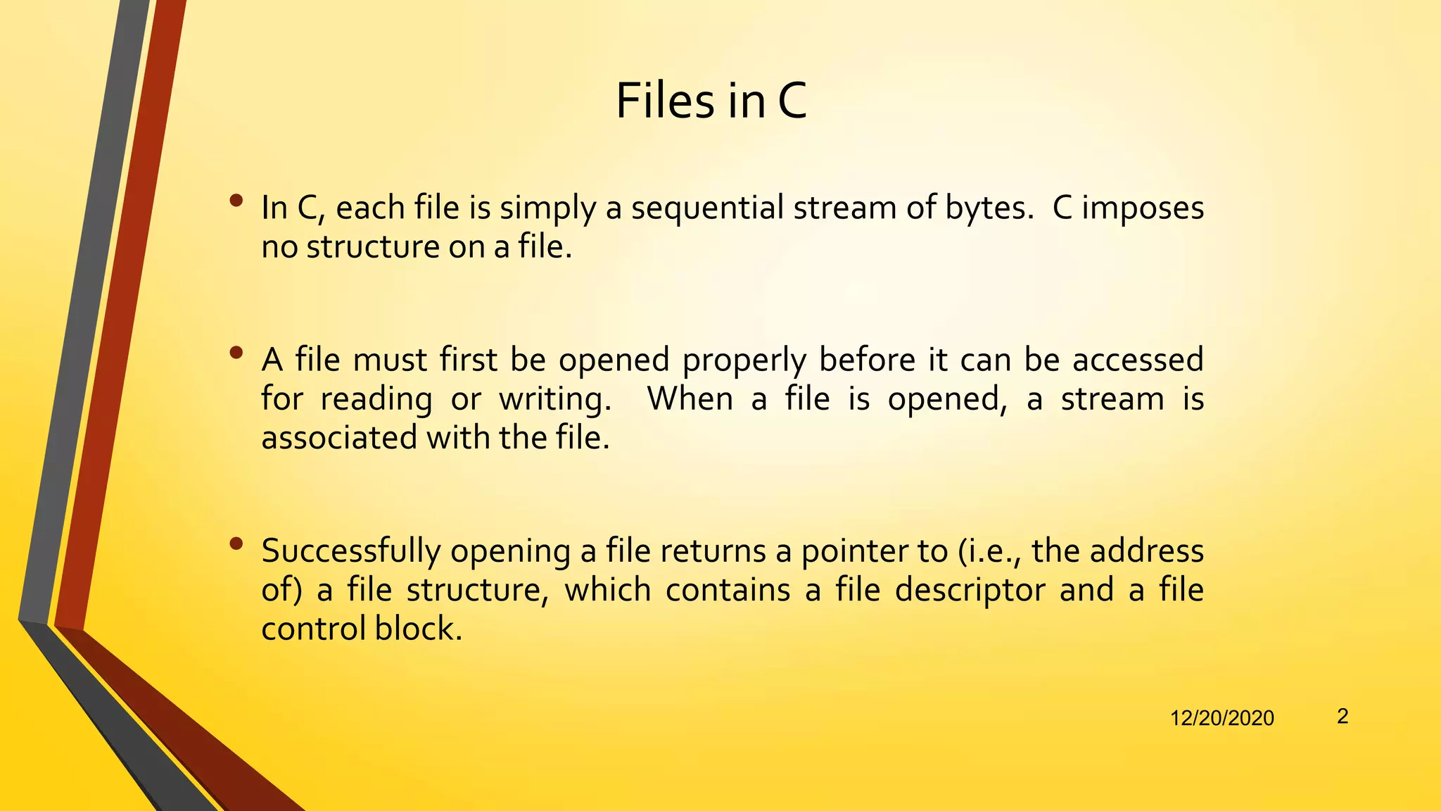 File Management in C | PPTX