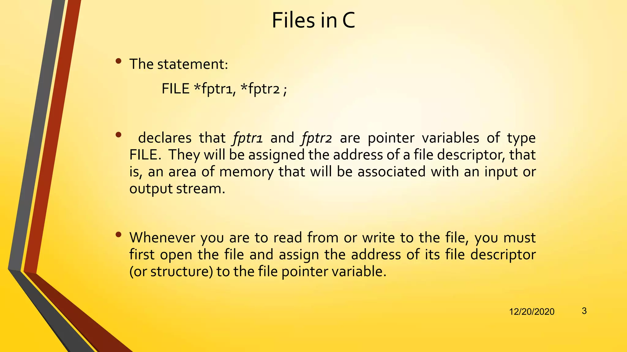 File Management in C | PPTX
