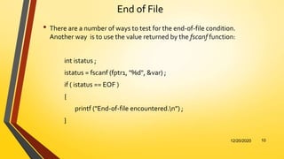 File Management in C | PPTX