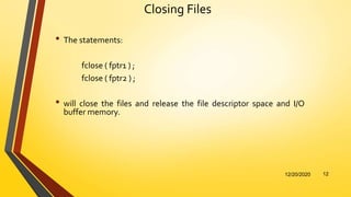 File Management in C | PPTX