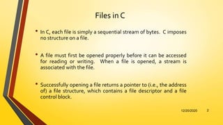 File Management in C | PPTX