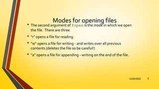 File Management in C | PPTX