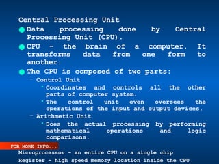 Chapter1 NTRODUCTION TO COMPUTER AND PROGRAMMING | PPTX