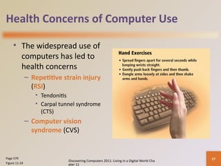 Health Risk Associated With Using Computer Comprehensive Guide to Computer Security Risks and Safeguards in the ...