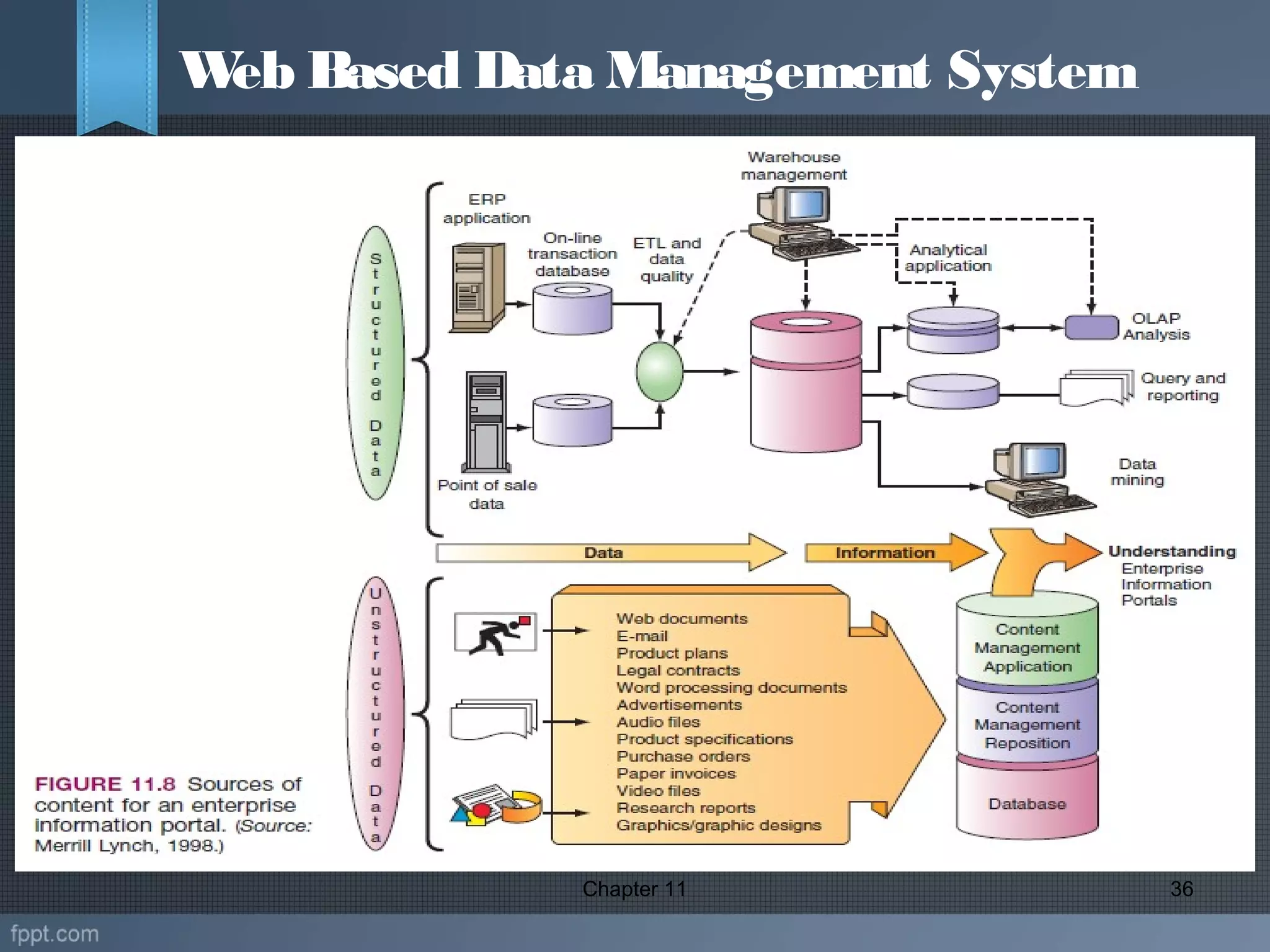 Chapter 11 36
Web Based Data Management System
 