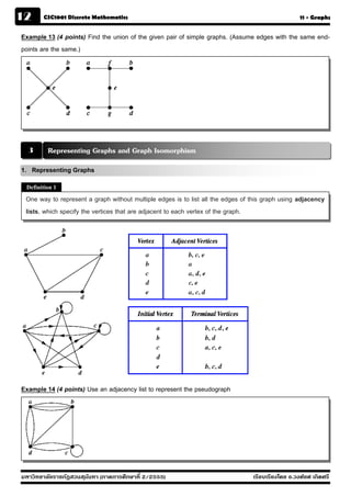Discrete-Chapter 11 Graphs Part II | PDF