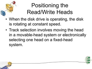 Buffer LimitationsBuffering smoothes out peaks in I/O demand.But with enough demand eventually all buffers become full and their advantage is lostHowever, when there is a variety of I/O and process activities to service, buffering can increase the efficiency of the OS and the performance of individual processes.