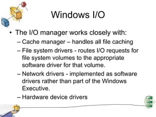 Linux Page CacheLinux 2.4 and later, a single unified page cache for all traffic between disk and main memoryBenefits:Dirty pages can be collected and written out efficientlyPages in the page cache are likely to be referenced again due to temporal locality