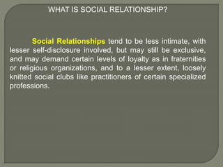 Social Relationship in Middle and Late Adolescence | PPTX