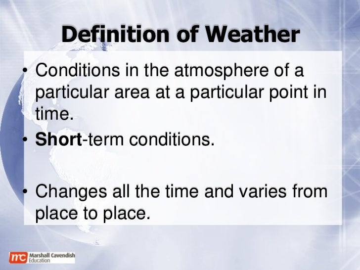 Chapter 11 Weather and Climate lesson slides published