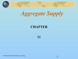 Aggregate Supply 
1 
CHAPTER 
11 
© 2003 South-Western/Thomson Learning 
 