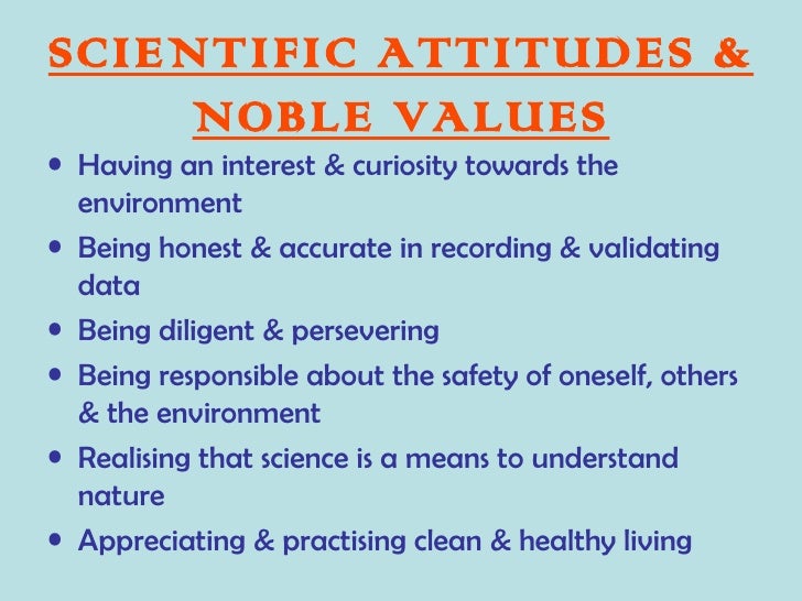 critical thinking scientific attitude