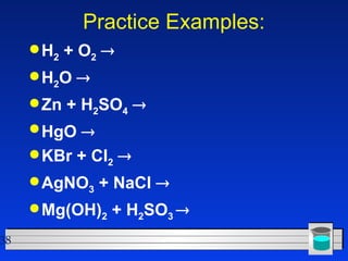 Cl2 H2o Example Chemistry Chapter 11
