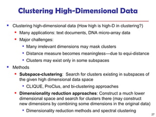 Chapter 11 cluster advanced, Han & Kamber | PPT