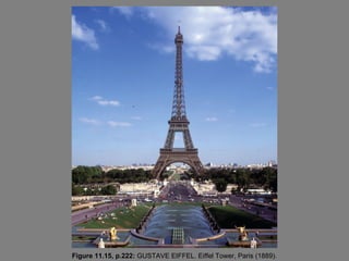 Figure 11.15, p.222: GUSTAVE EIFFEL. Eiffel Tower, Paris (1889).
 