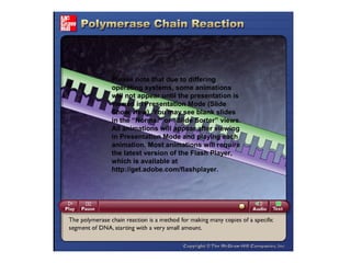 Please note that due to differing
operating systems, some animations
will not appear until the presentation is
viewed in Presentation Mode (Slide
Show view). You may see blank slides
in the “Normal” or “Slide Sorter” views.
All animations will appear after viewing
in Presentation Mode and playing each
animation. Most animations will require
the latest version of the Flash Player,
which is available at
http://get.adobe.com/flashplayer.
 