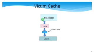59
Victim Cache
Processor
L1 cache
L2 cache
Victim Cache
R
R
R
 