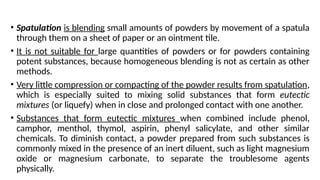 Complete definition and explanation of powders and granules | PPTX
