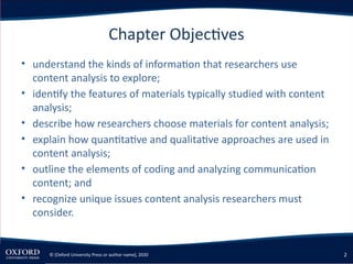 Comprehensive Guide to Content Analysis in Social Research Methods | PPTX