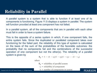 Reliability In Parallel Formula Chapter 11 Reliability details explanation | PPTX