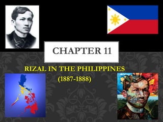 RIZAL IN THE PHILIPPINES
(1887-1888)
CHAPTER 11
 