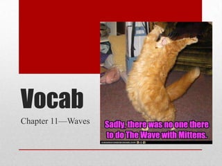 Vocab
Chapter 11—Waves

 