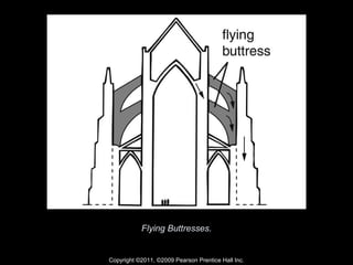 Flying Buttresses . Copyright ©2011, ©2009 Pearson Prentice Hall Inc. 
