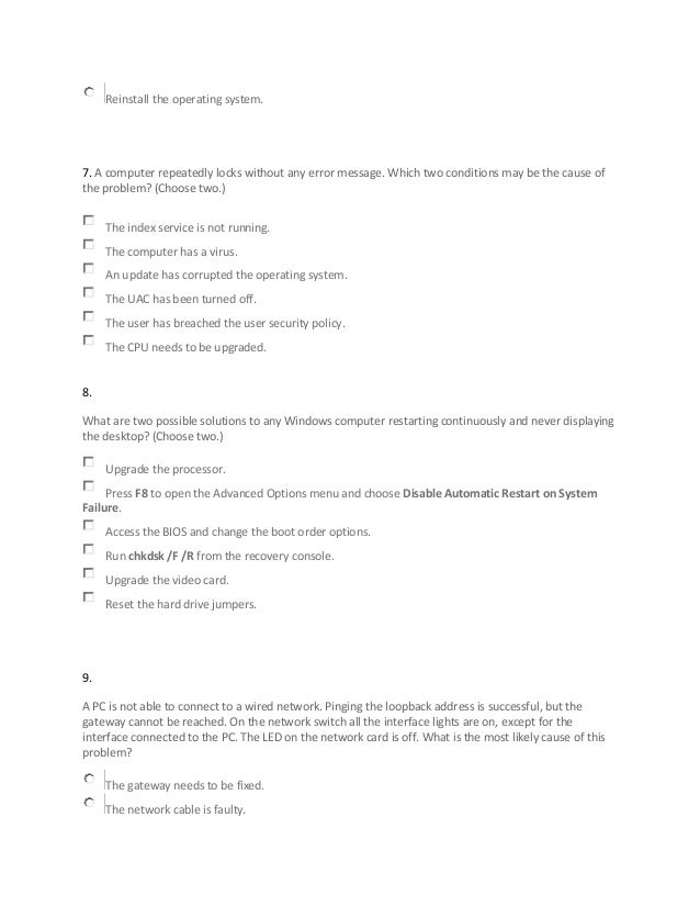 Cisco Ite Chapter 14 Exam Answers