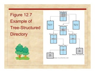 Figure 12.7 
Example of 
Tree-Structured 
Directory 
 