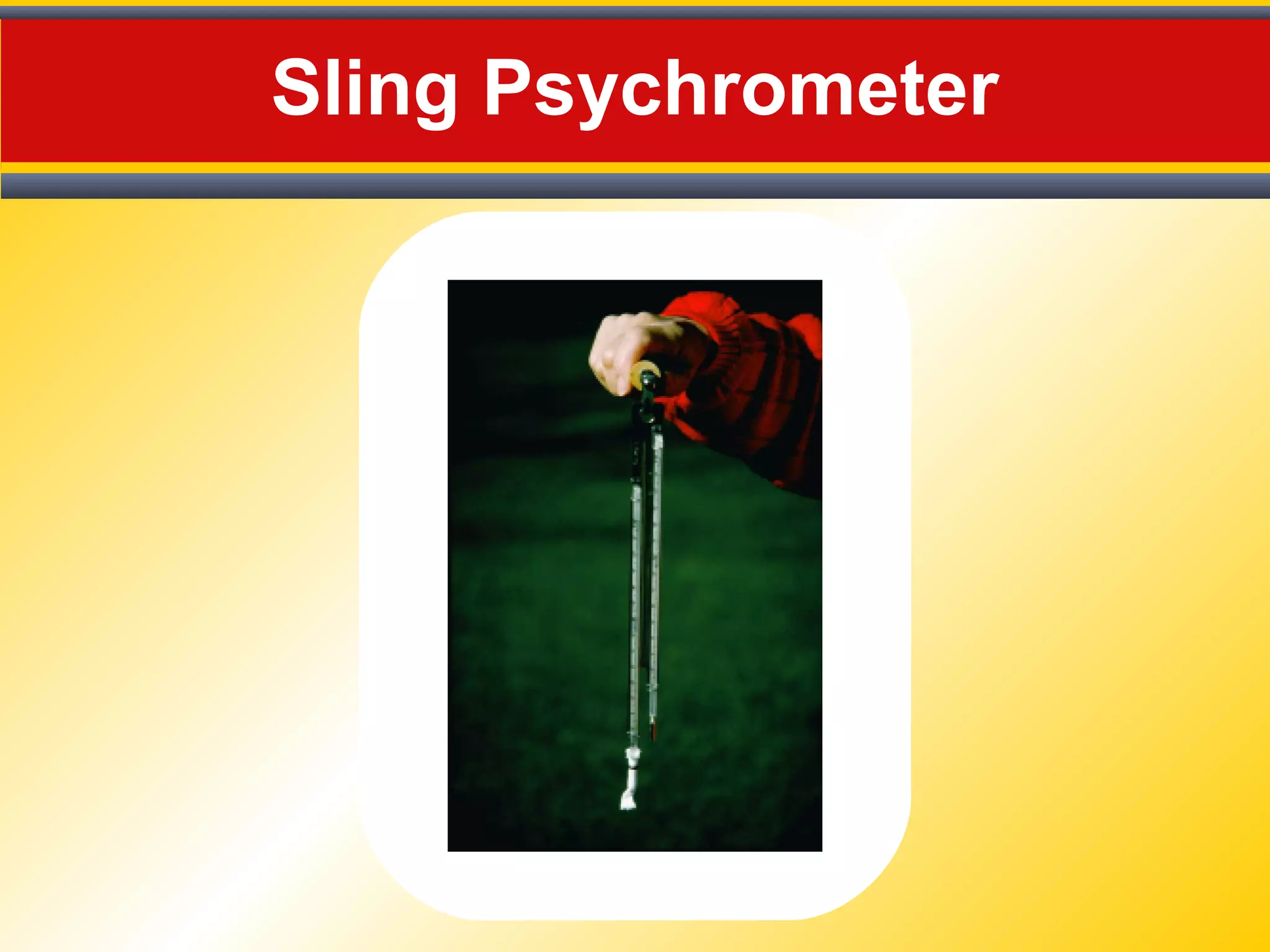 Sling Psychrometer
 
