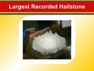 Largest Recorded Hailstone
 